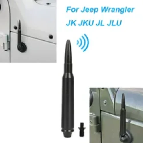 Antenna + Phosphorous Copper 6.1 بوصة الألومنيوم FM رصاصة هوائي ل جيب رانجلر JK JKU JL JLU راديو ستيريو بالسيارة مكبر صوت أحادي ماست سوط 2007 2008-2020